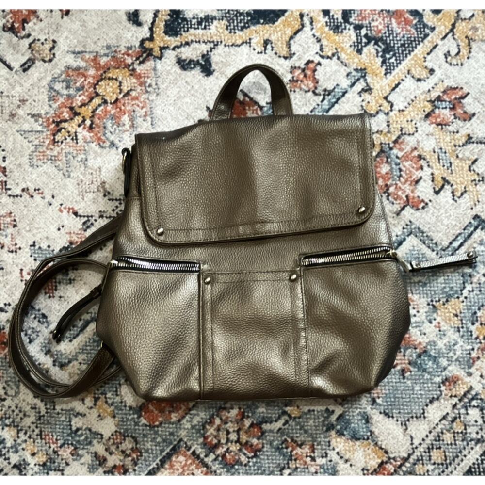 Dolce Vita Women’s Metallic Bronze Backpack Adjustable Strap Pockets